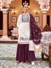 Sree Leela By Mukesh Gadhawal Silk Embroidery Work Kurti With Sharara  And Dupatta Wholesale Suppliers In Mumbai